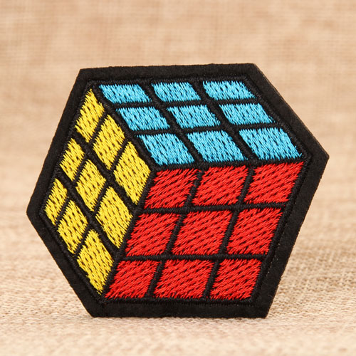 Rubik's Cube Embroidered Patches